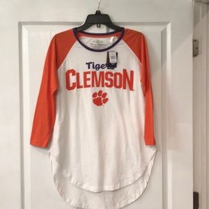 New with tags CLEMSON raglan tee